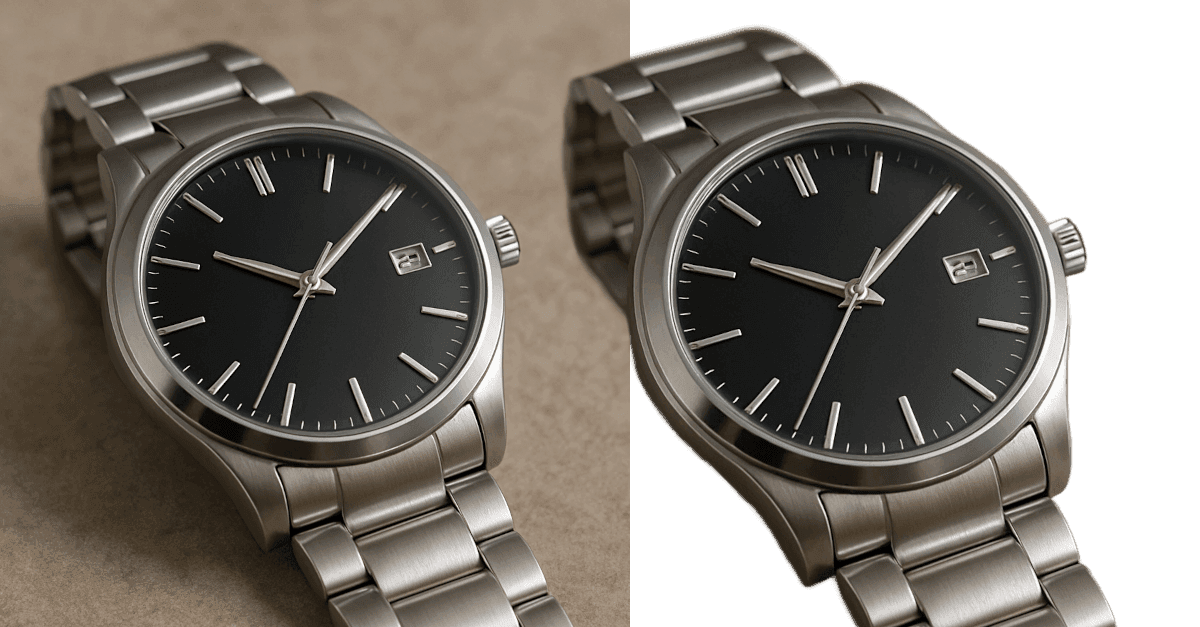 Background removal tool for watch sellers and ecommerce merchants