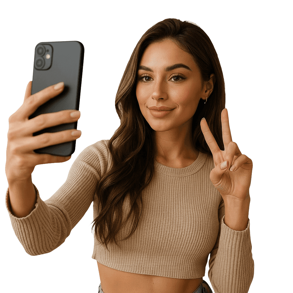 Background removed from selfie using AI
